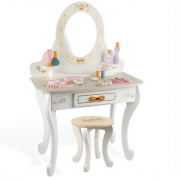 Tualetinis grožio stalelis su veidrodžiu ir aksesuarais mergaitėms